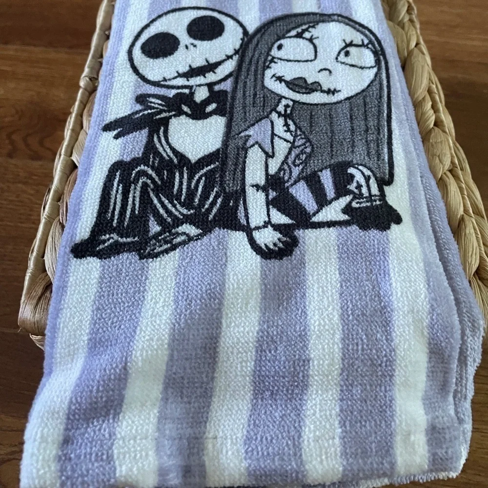 Disney: Nightmare Before Christmas  purple striped Kitchen towel